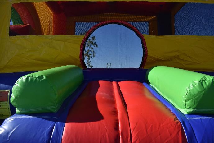 Family enjoying our bounce house